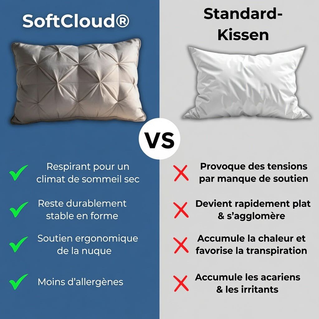 Oreiller hypoallergénique de confort supérieur