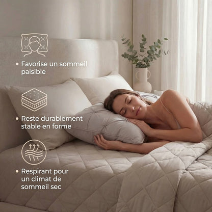 Oreiller hypoallergénique de confort supérieur